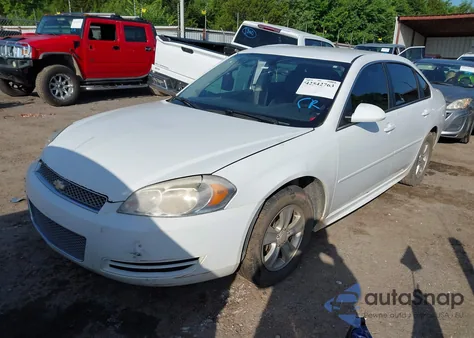 2012 Chevrolet Impala Ls z USA, uszkodzony, nr VIN 2G1WF5E37C1247316